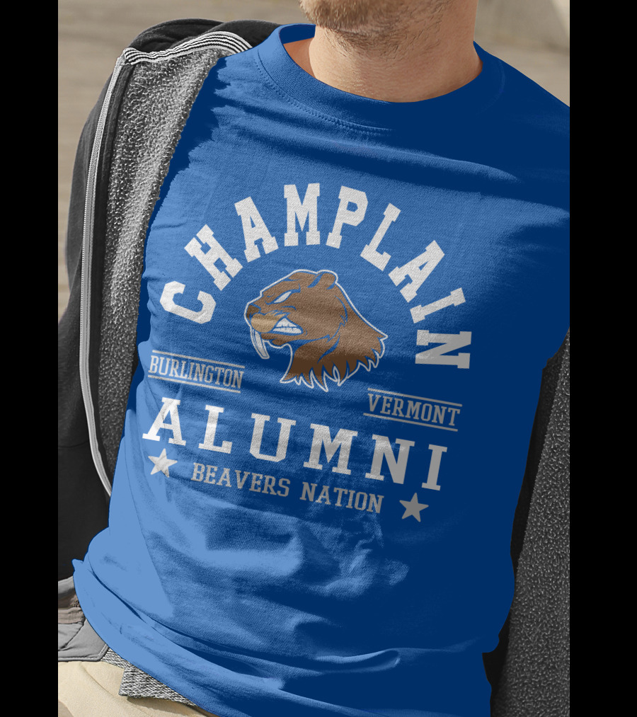 Champlain College Burlington Vermont Alumni Beavers Nation T-Shirt