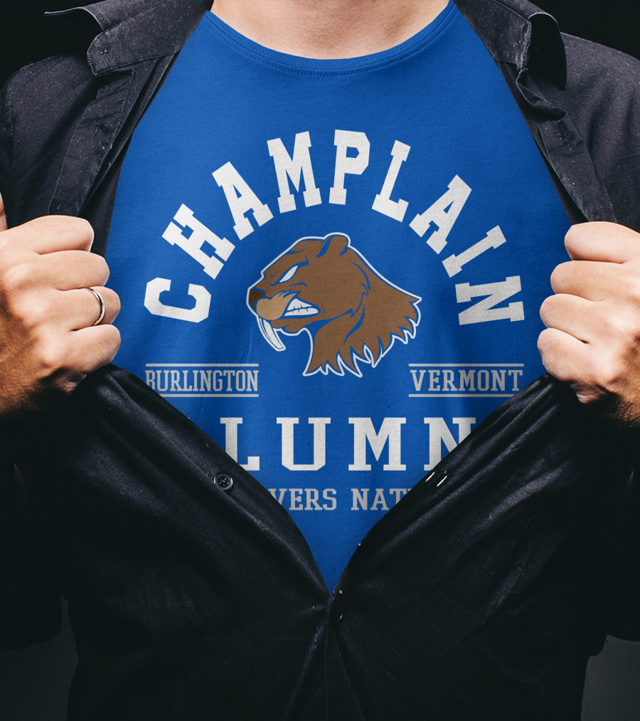 Champlain College Burlington Vermont Alumni Beavers Nation T-Shirt