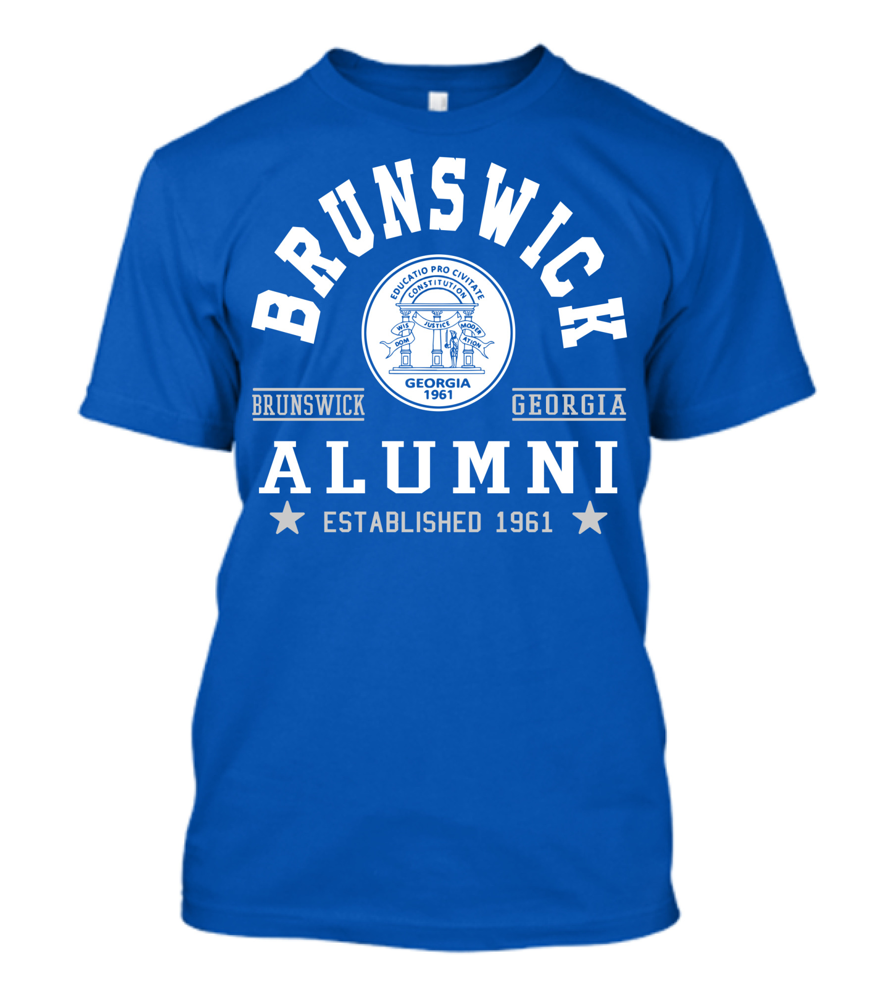 Brunswick Georgia Alumni Established 1961 Collegiate Pride T-Shirt