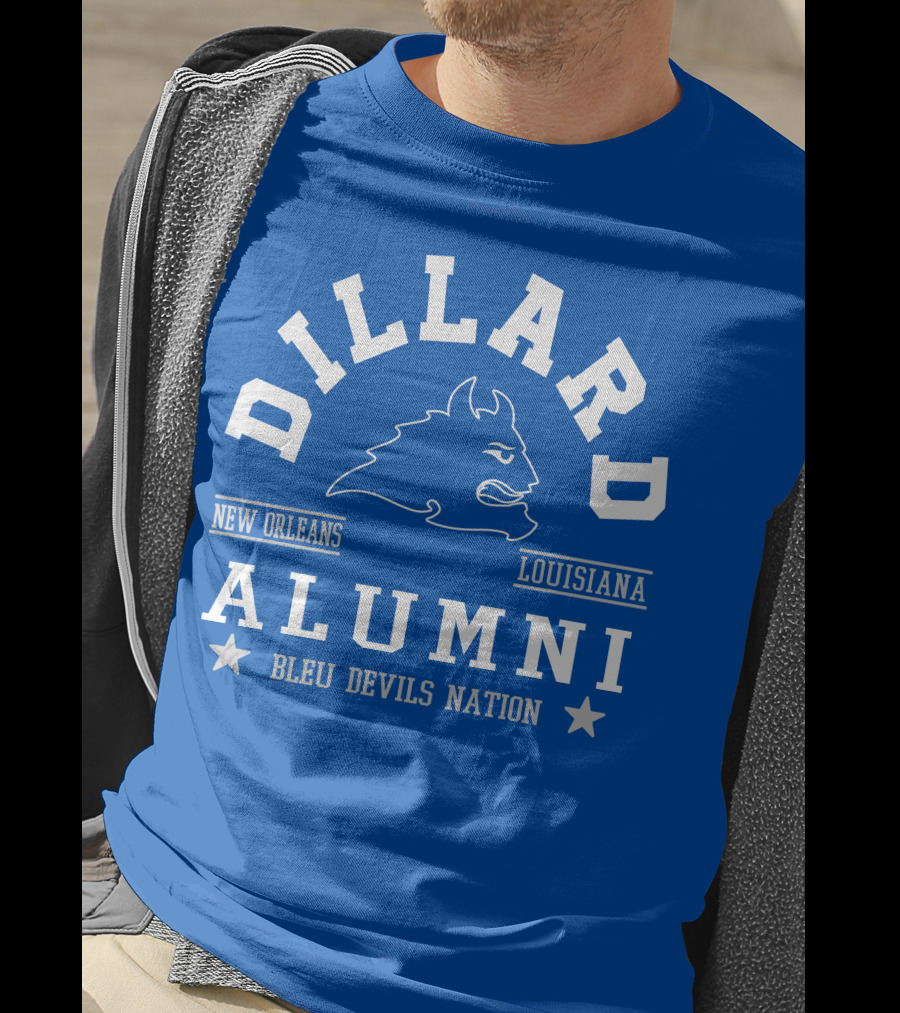 Dillard Alumni New Orleans Louisiana Bleu Devils Nation T-Shirt