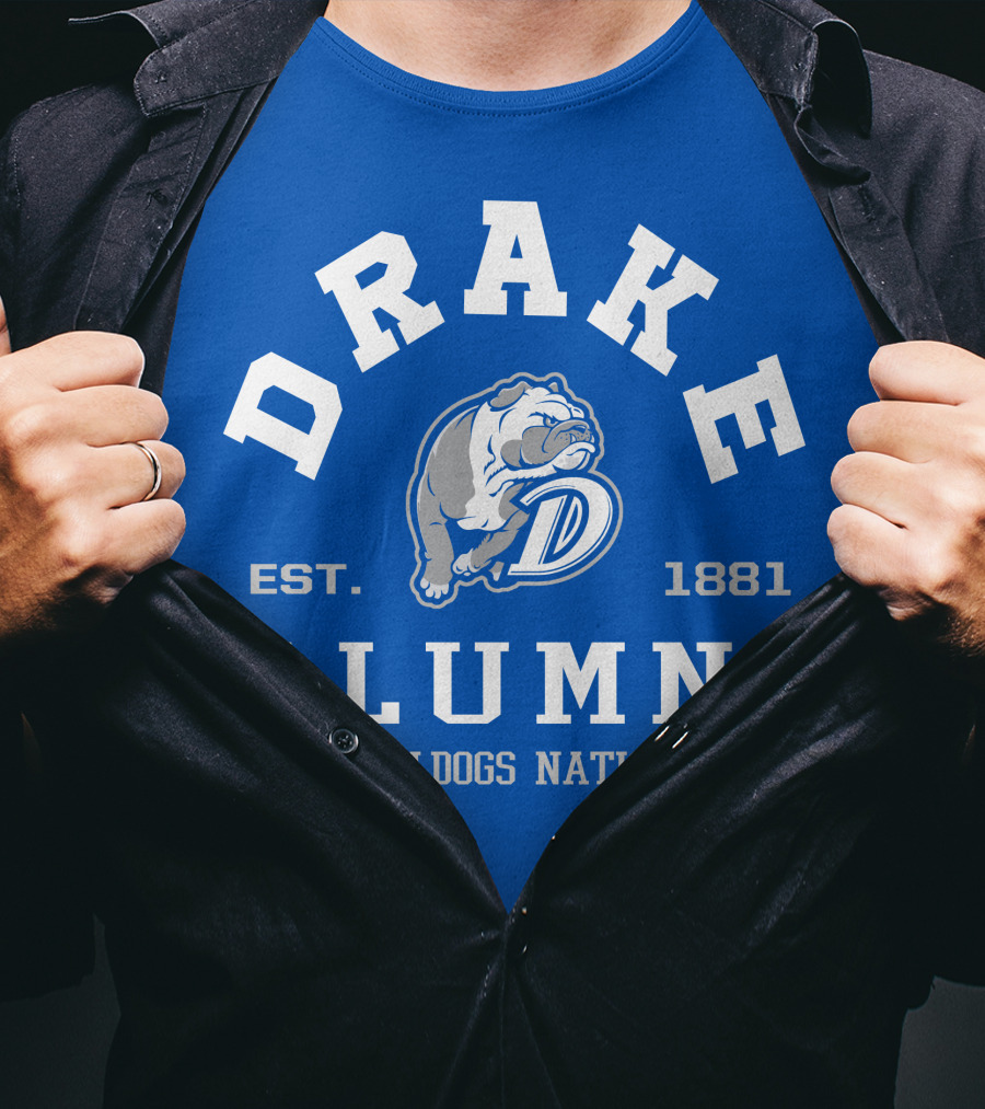 Drake Alumni Bulldogs Nation Est. 1881 T-Shirt