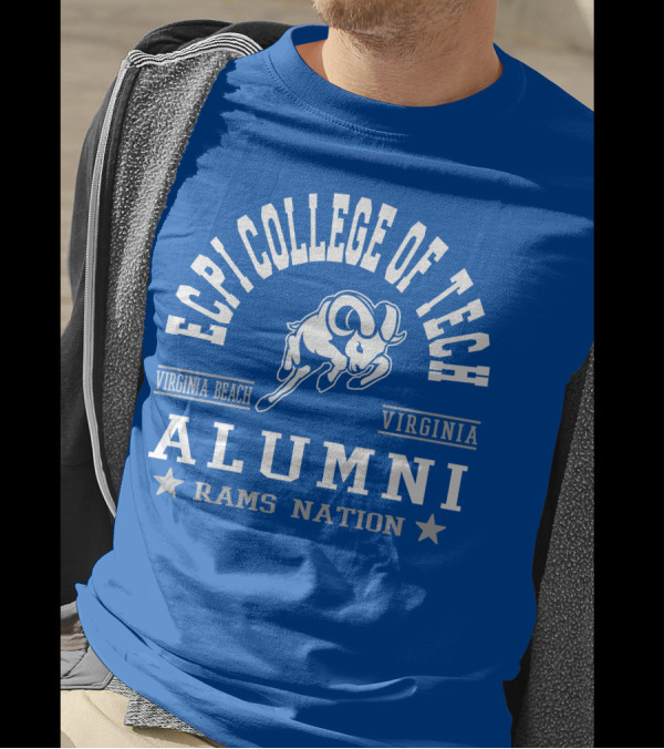ECPI College Of Tech Alumni Virginia Beach Rams Nation T-Shirt