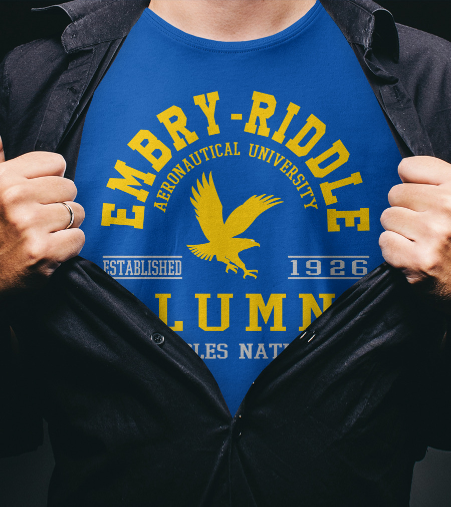 Embry-Riddle Aeronautical University Alumni Eagles Nation Established 1926 T-Shirt