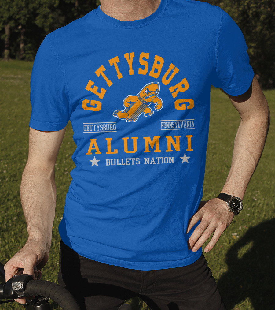 Gettysburg Pennsylvania Alumni Bullets Nation T-Shirt