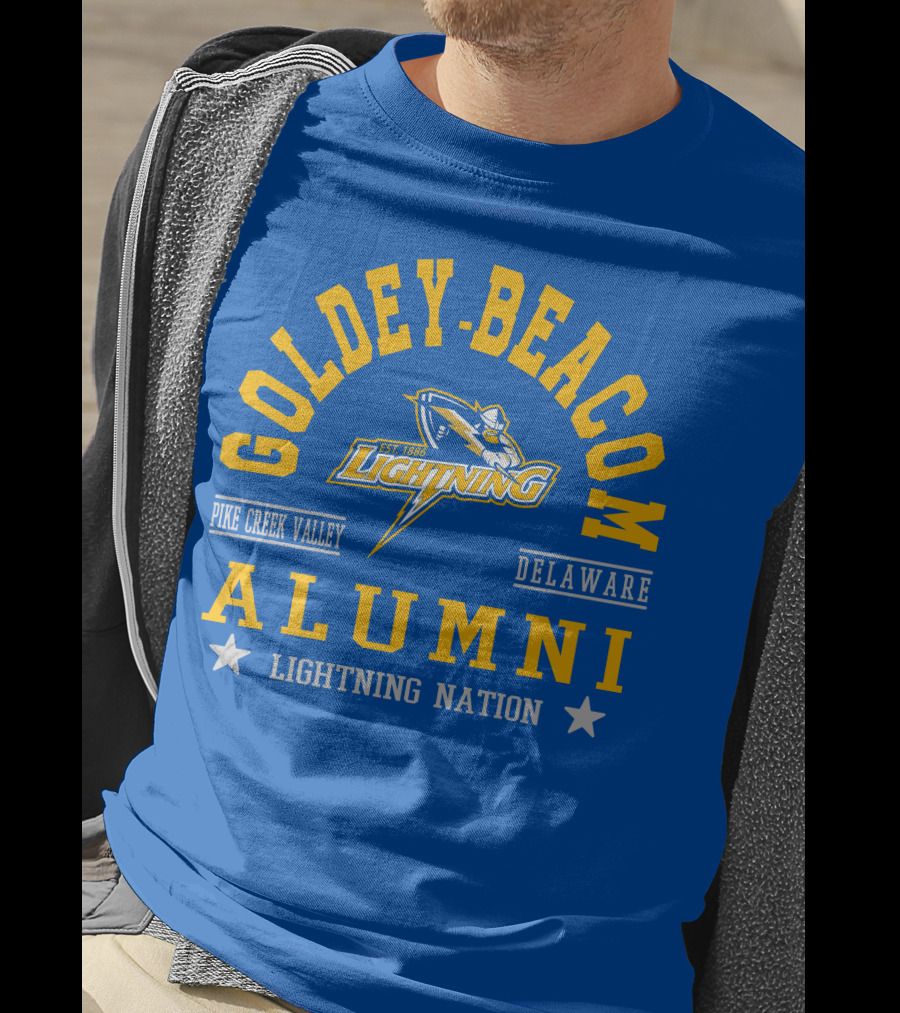 Goldey-Beacom Pike Creek Valley Delaware Lightning Alumni Nation T-Shirt
