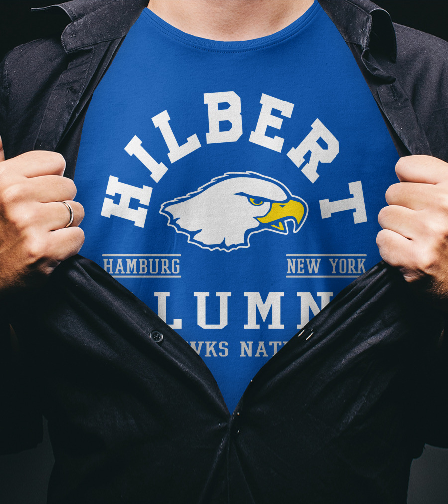 Hilbert Alumni Hamburg New York Hawks Nation T-Shirt
