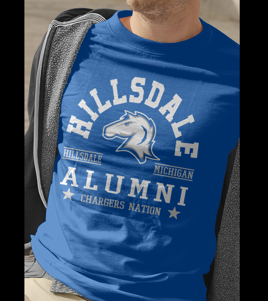 Hillsdale Chargers Nation Alumni Michigan T-Shirt