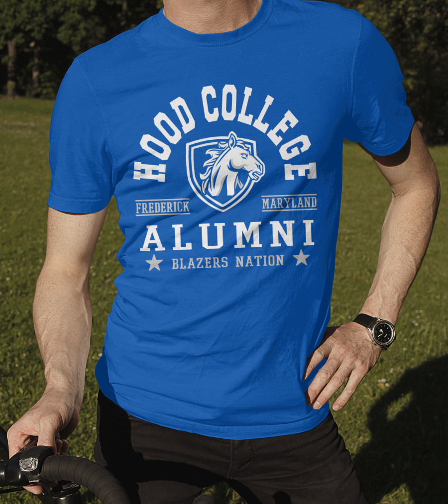 Hood College Alumni Blazers Nation Frederick Maryland Horse T-Shirt