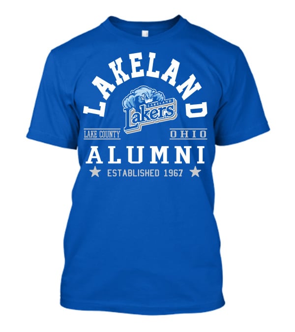 Lakeland Lakers Alumni Lake County Ohio Established 1967 T-Shirt