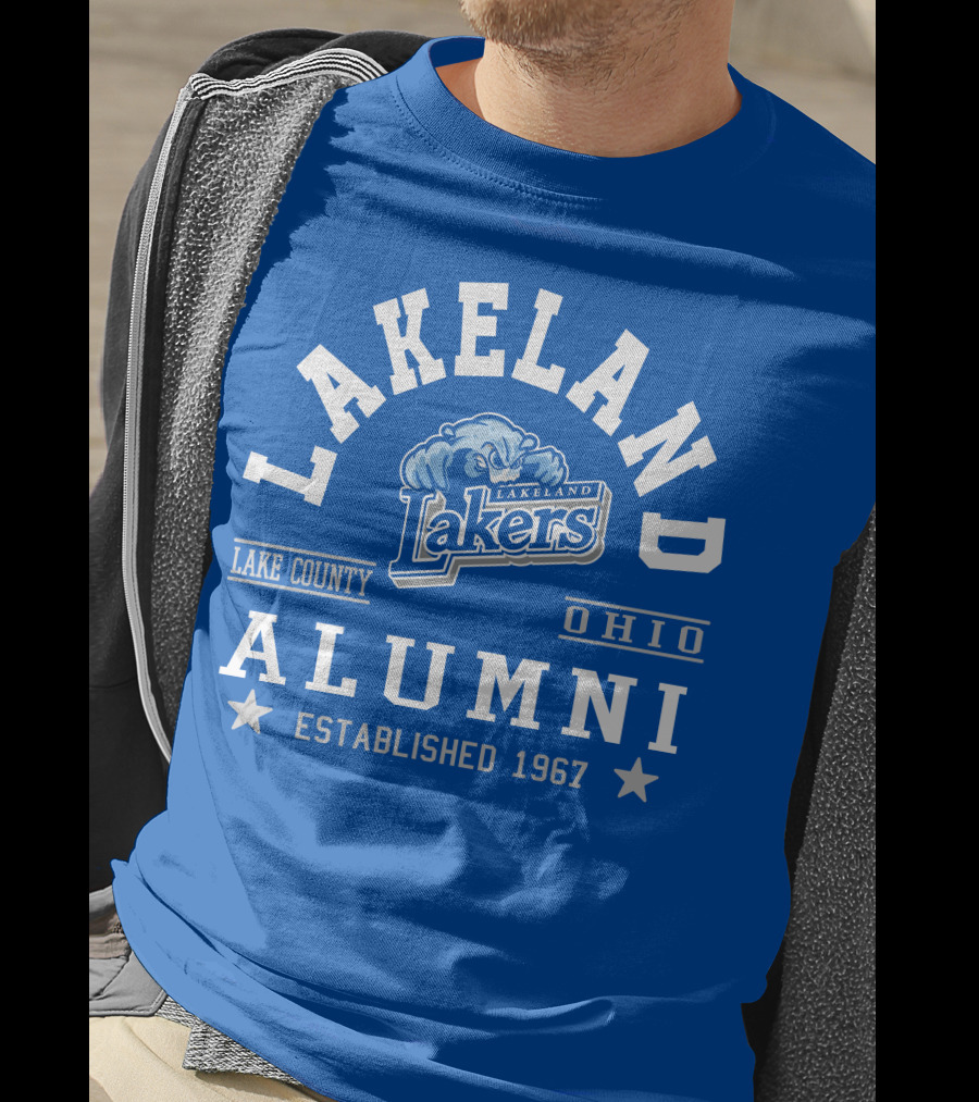 Lakeland Lakers Alumni Lake County Ohio Established 1967 T-Shirt