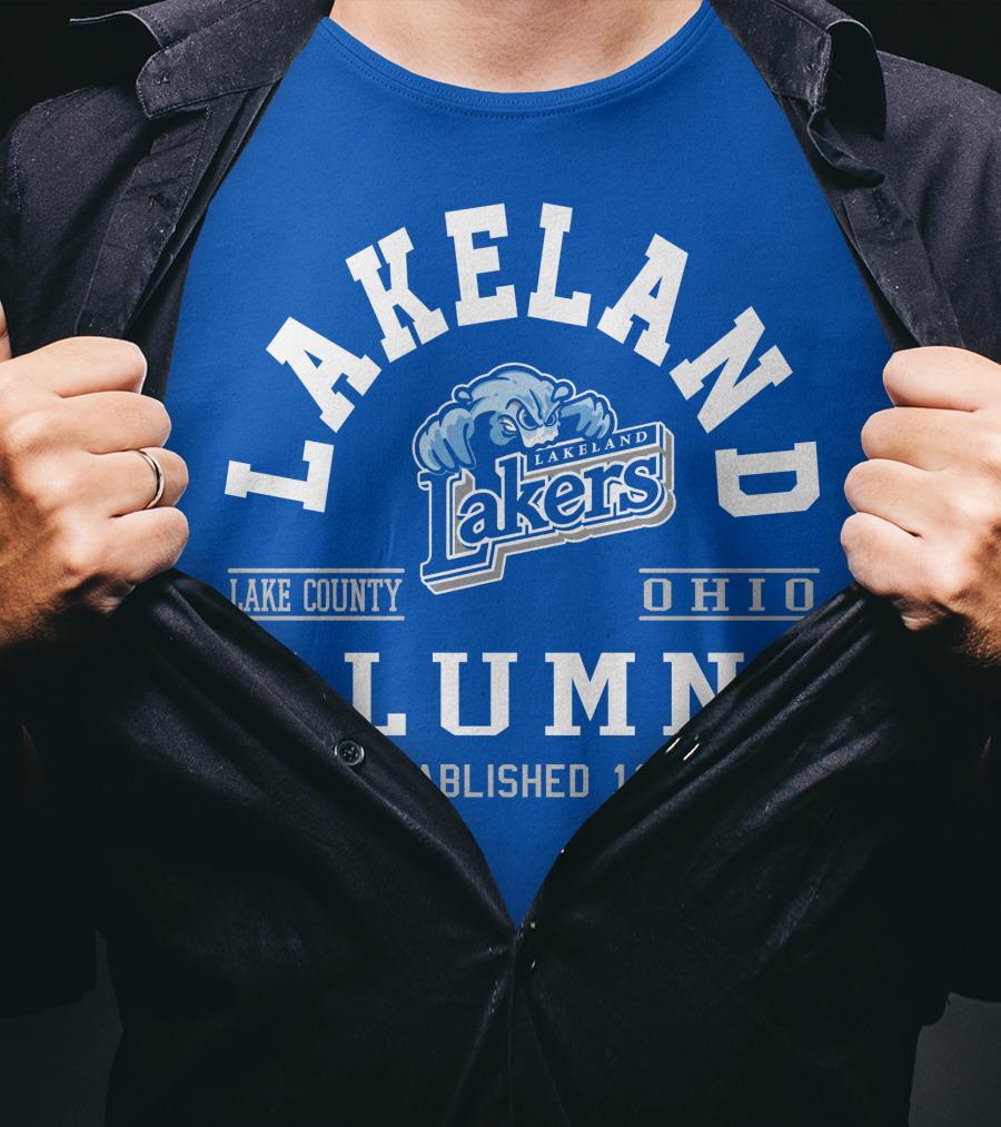Lakeland Lakers Alumni Lake County Ohio Established 1967 T-Shirt