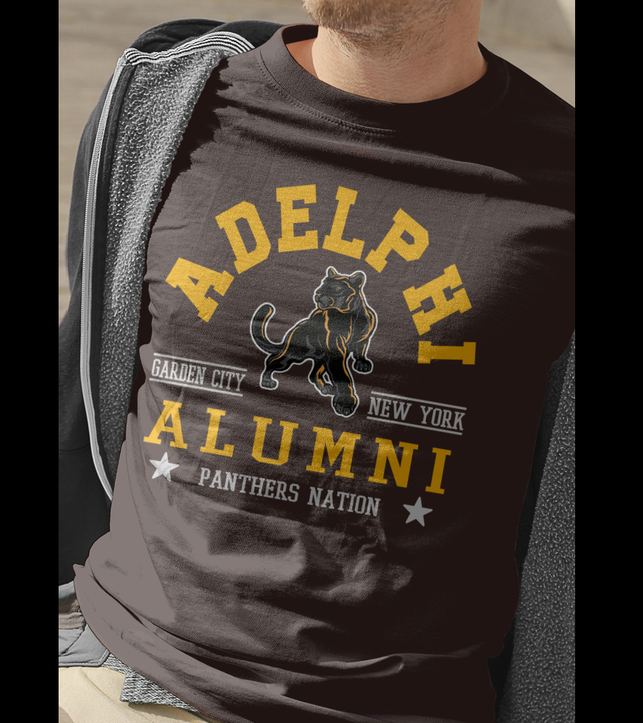 Adelphi Alumni Garden City New York Panthers Nation T-Shirt