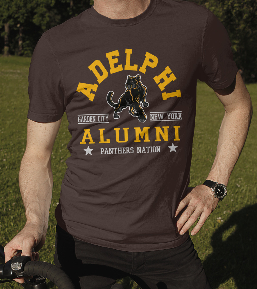 Adelphi Alumni Garden City New York Panthers Nation T-Shirt