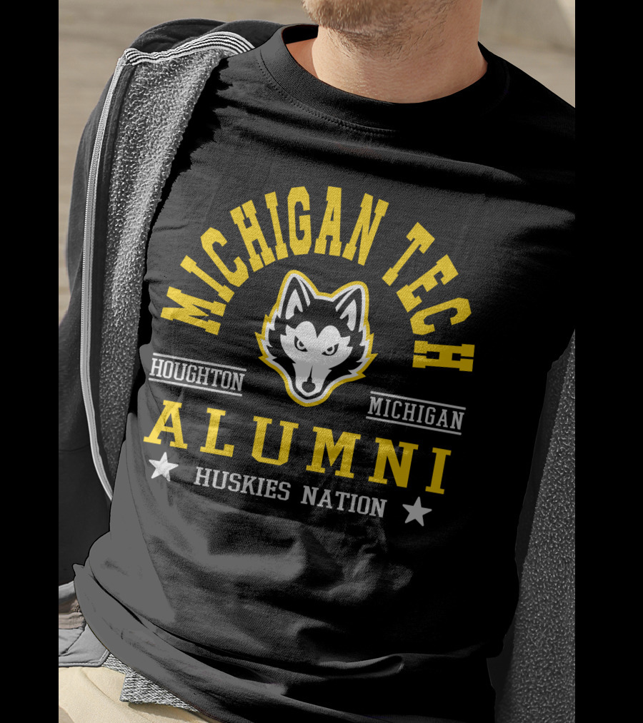 Michigan Tech Alumni Houghton Michigan Huskies Nation T-Shirt