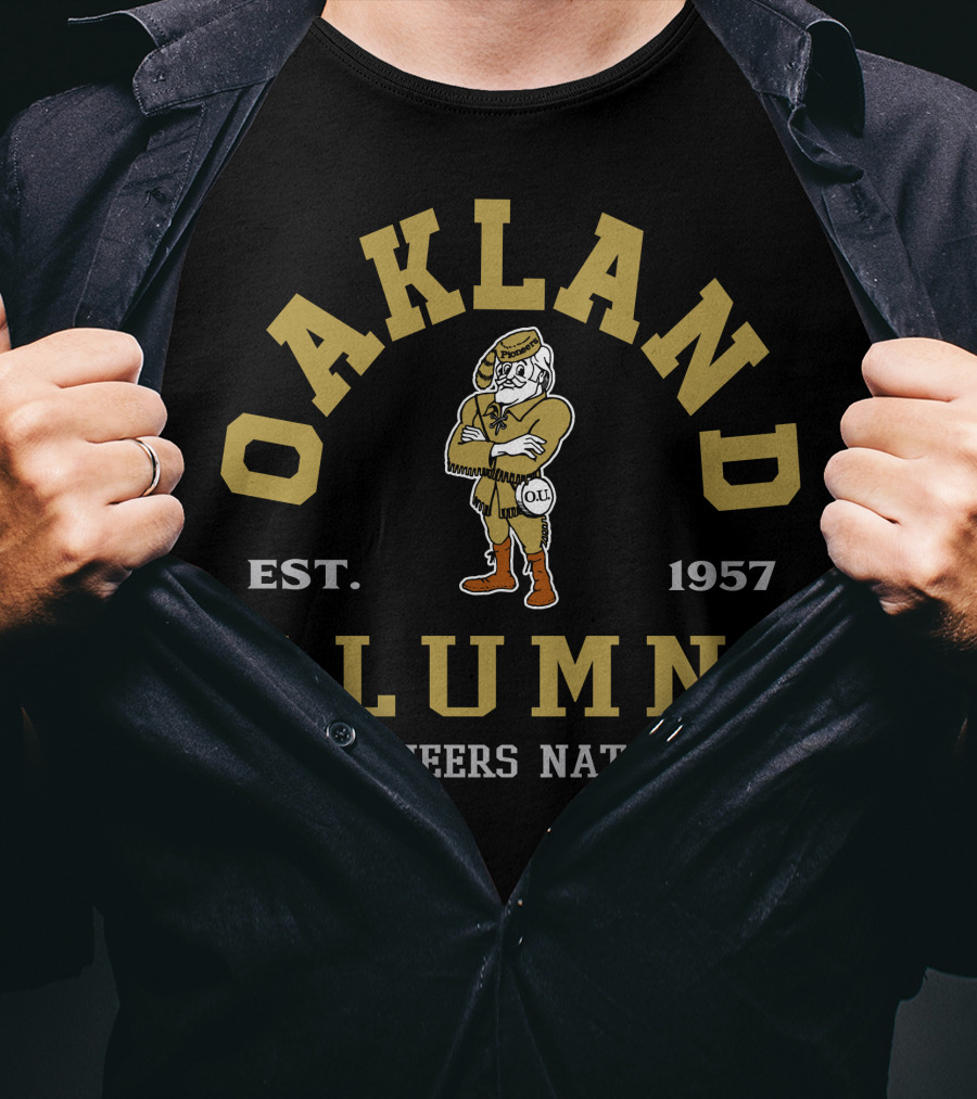 Oakland Alumni Pioneers Nation Est. 1957 T-Shirt