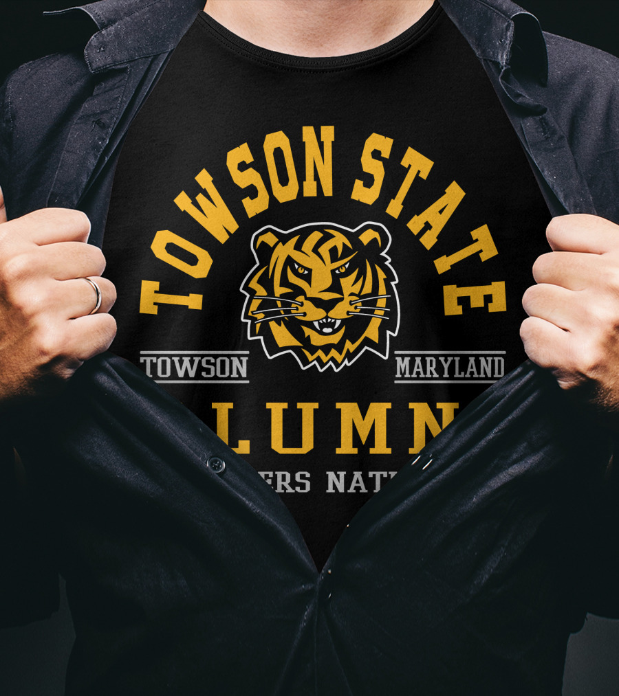 Towson State Maryland Alumni Tigers Nation T-Shirt