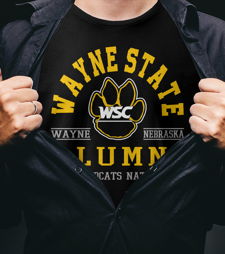 Wayne State Alumni Wildcats Nation Nebraska WSC T-Shirt