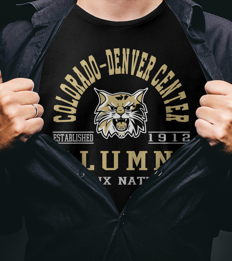Colorado-Denver Center Alumni Lynx Nation Established 1912 T-Shirt