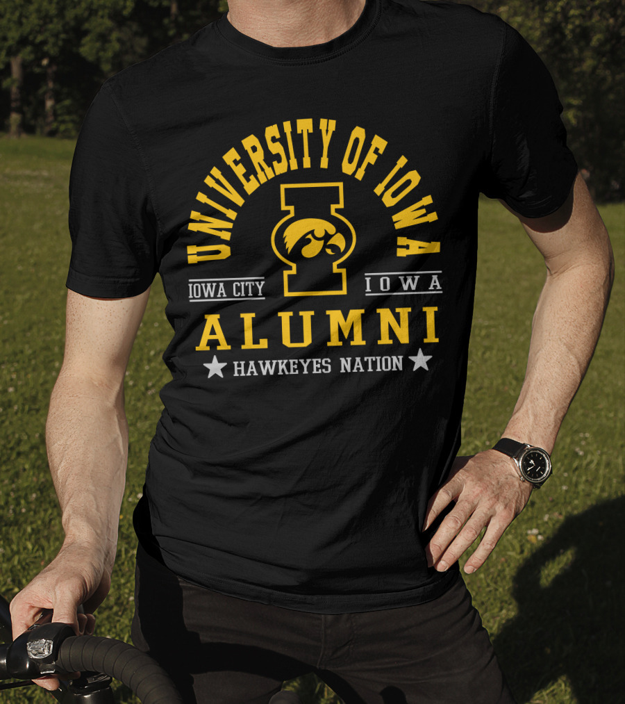 University Of Iowa Alumni Iowa City Hawkeyes Nation T-Shirt