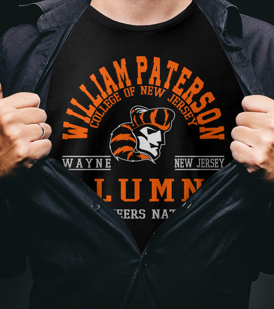 William Paterson College Of New Jersey Alumni Wayne Pioneers Nation T-Shirt