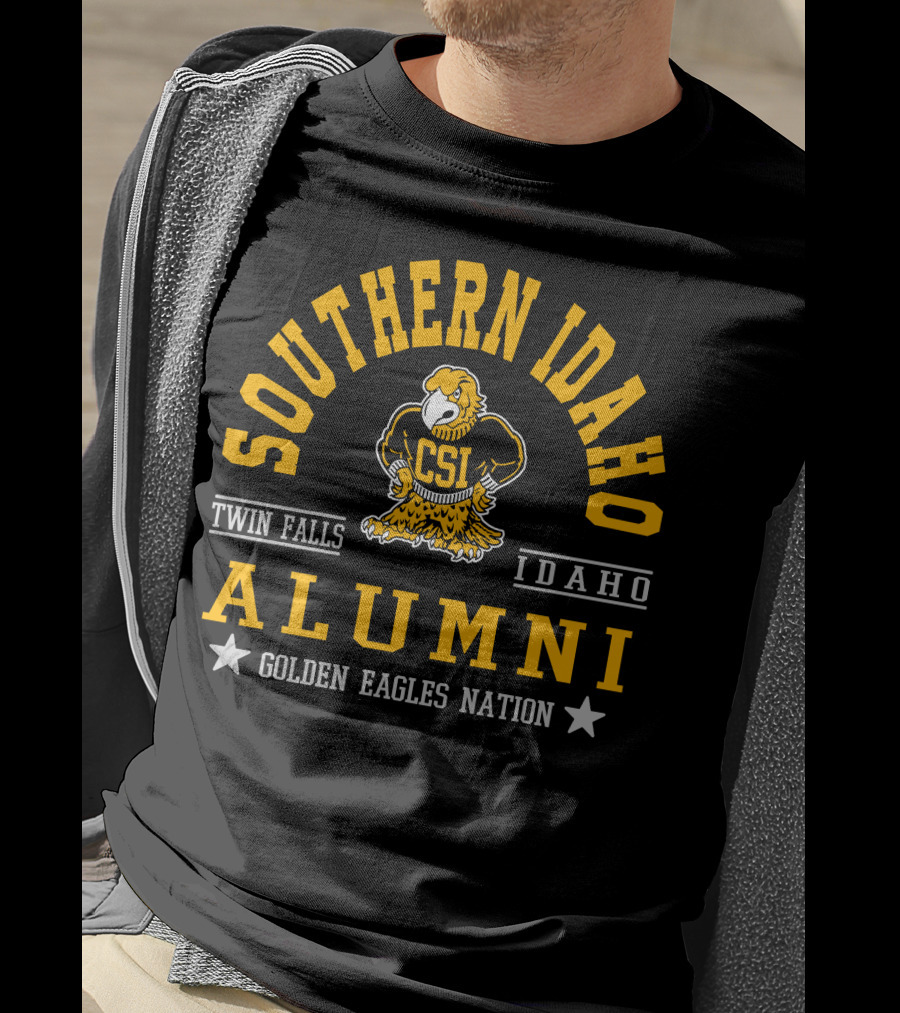 Southern Idaho Alumni CSI Golden Eagles Nation Twin Falls Idaho T-Shirt