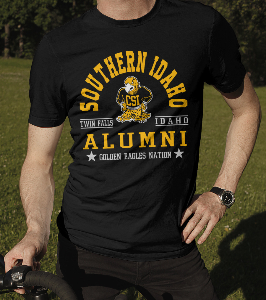 Southern Idaho Alumni CSI Golden Eagles Nation Twin Falls Idaho T-Shirt