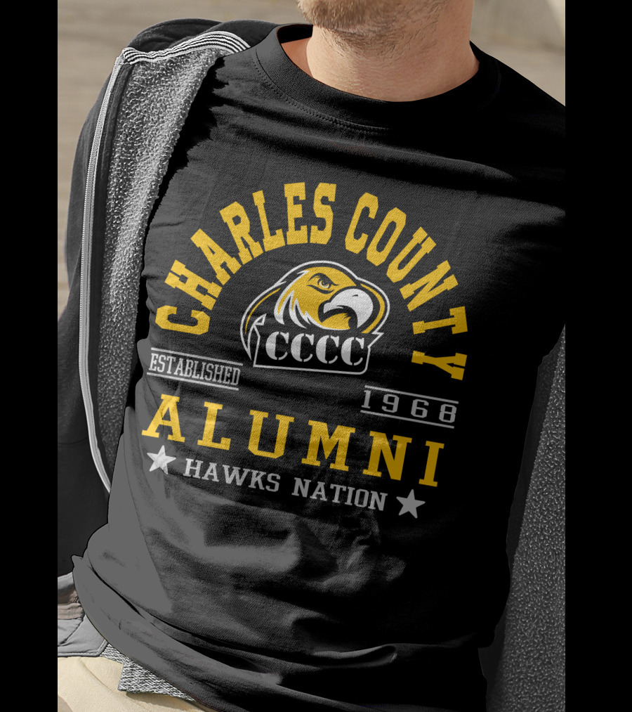 Charles County CCCC Alumni Hawks Nation Established 1968 T-Shirt