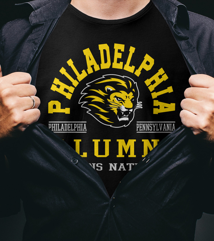 Philadelphia Pennsylvania Alumni Lions Nation T-Shirt