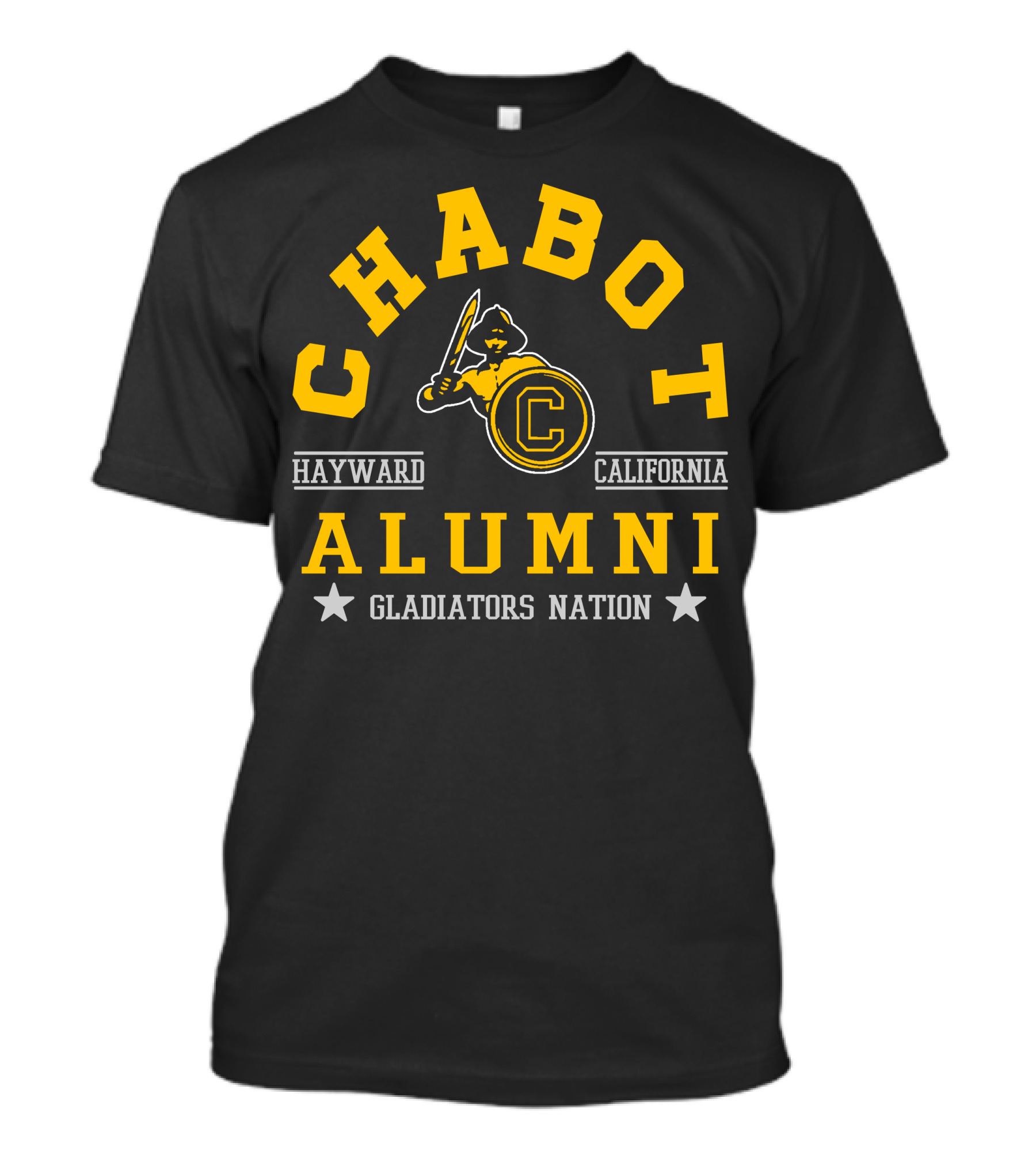 Chabot College Alumni Hayward California Gladiators Nation T-Shirt