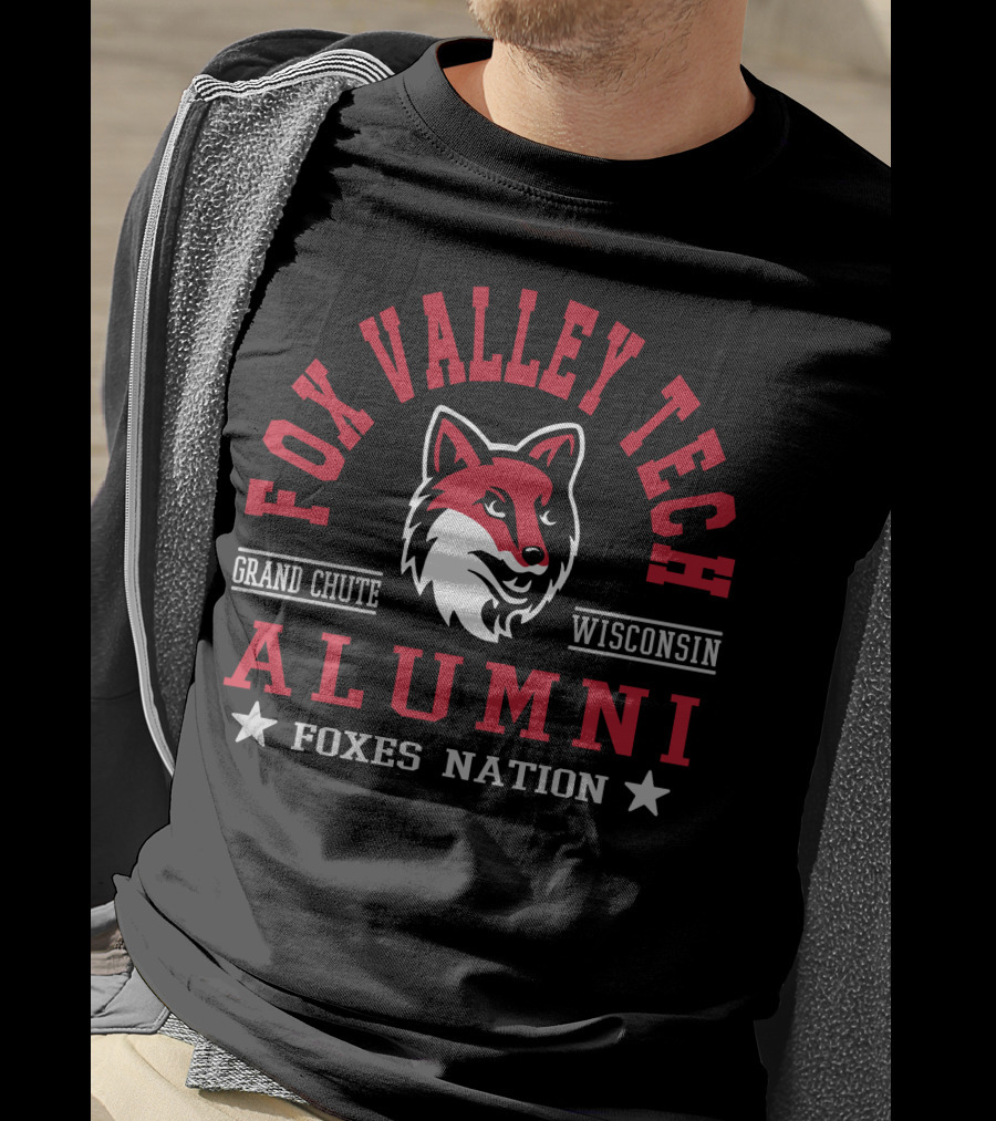 Fox Valley Tech Alumni Grand Chute Wisconsin Foxes Nation T-Shirt