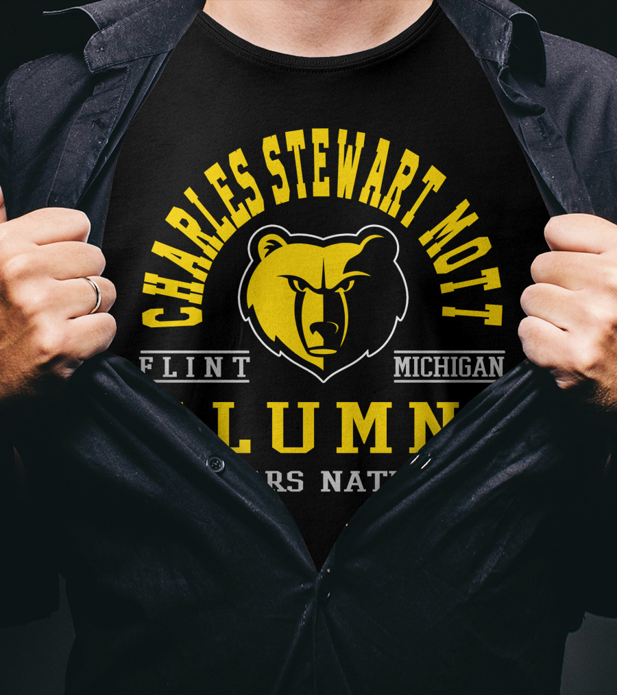 Charles Stewart Mott Flint Michigan Alumni Bears Nation T-Shirt