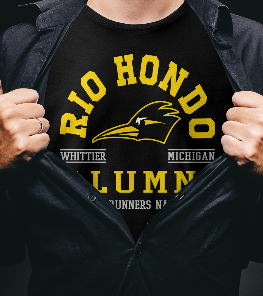 Rio Hondo Alumni Roadrunners Nation Whittier Michigan T-Shirt