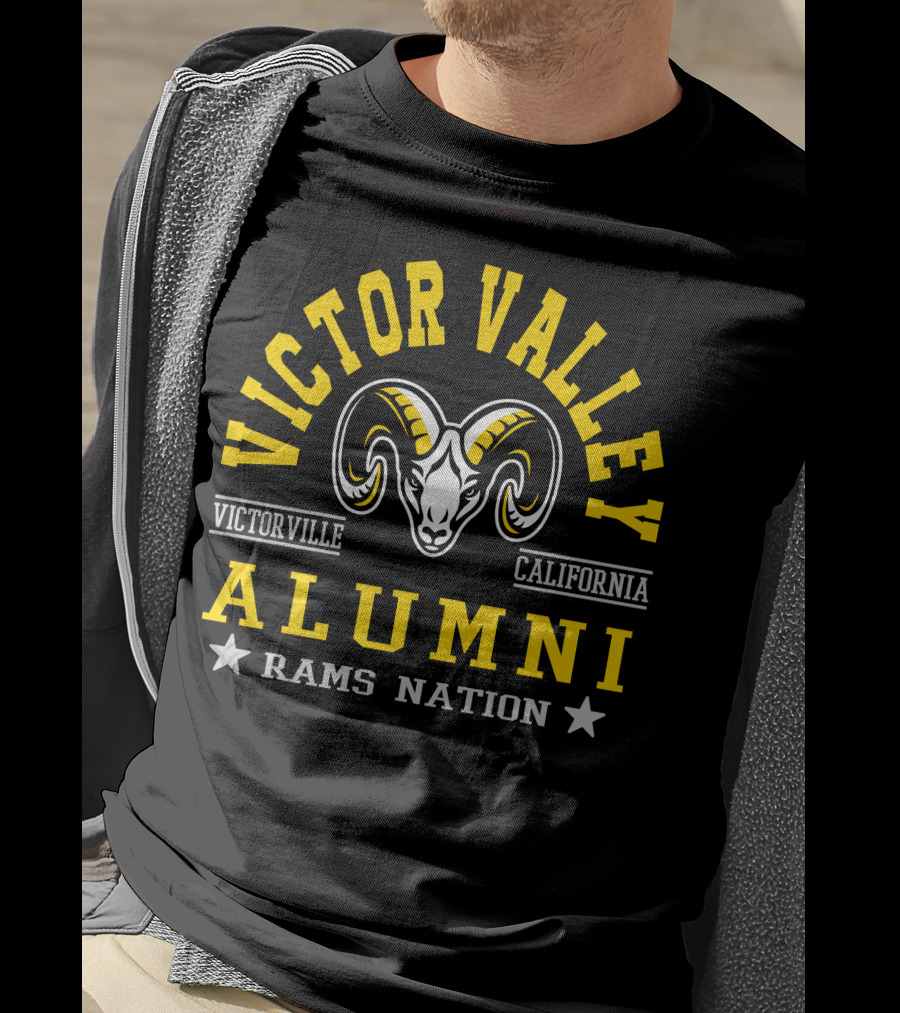 Victor Valley Alumni Victorville California Rams Nation T-Shirt