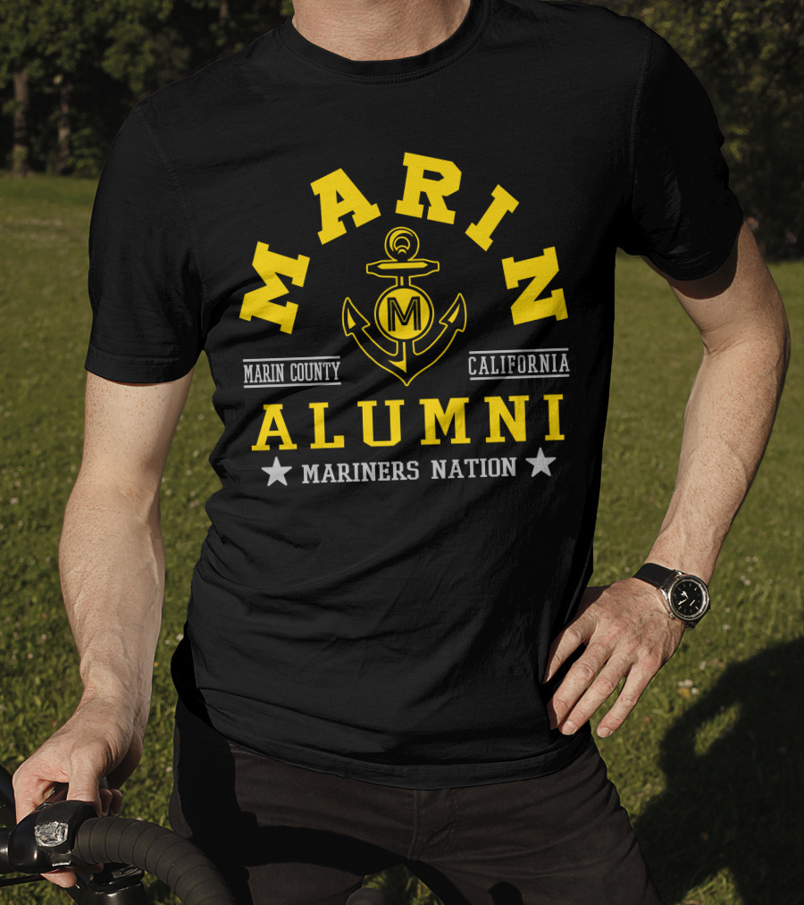 Marin County California Alumni Mariners Nation T-Shirt