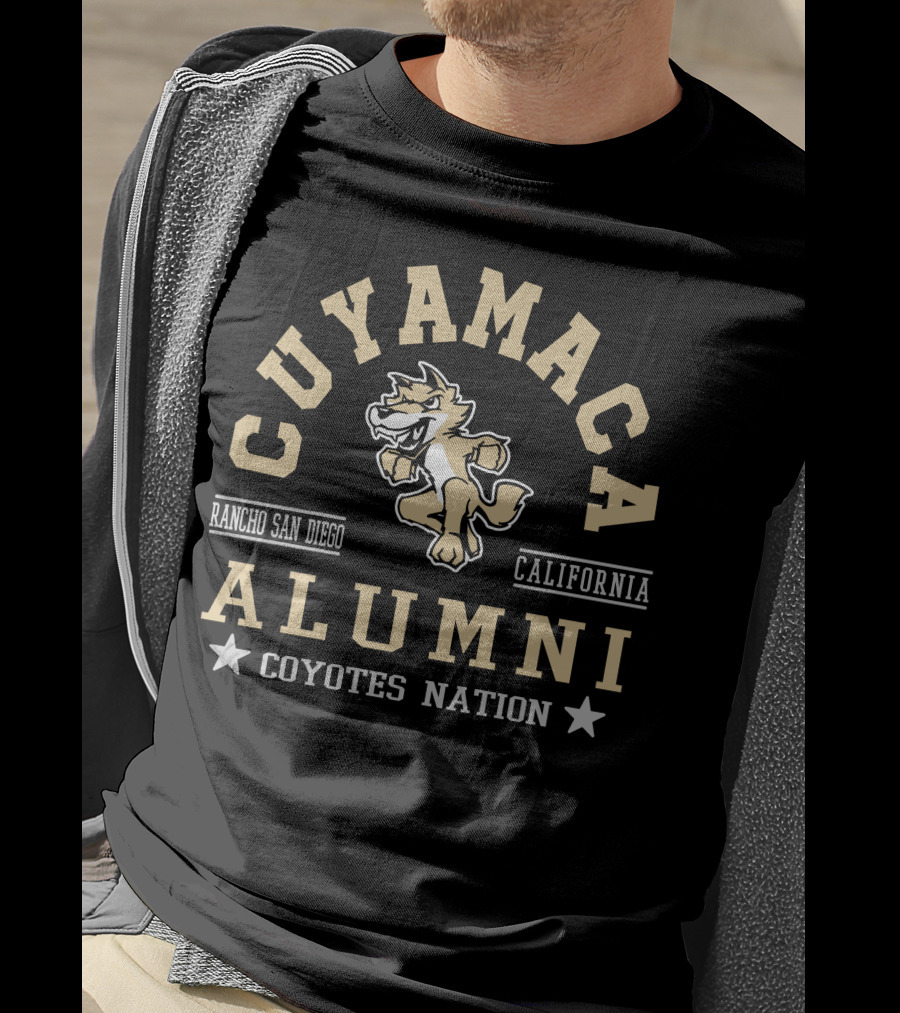 Cuyamaca Coyotes Alumni Rancho San Diego California Nation T-Shirt