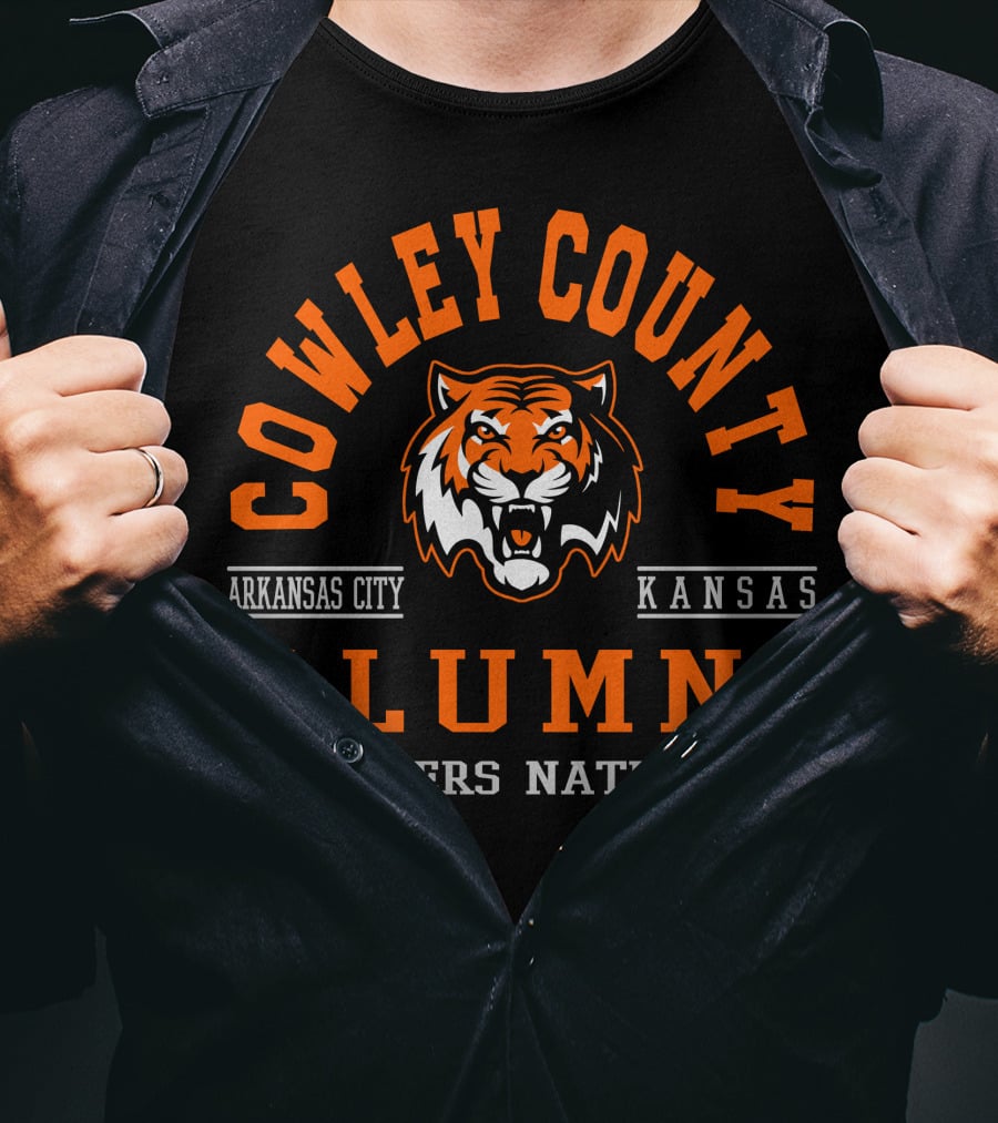 Cowley County Alumni Arkansas City Kansas Tigers Nation T-Shirt