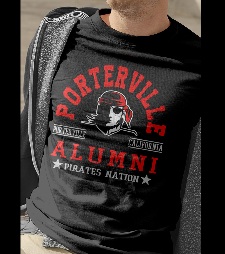 Porterville California Alumni Pirates Nation T-Shirt