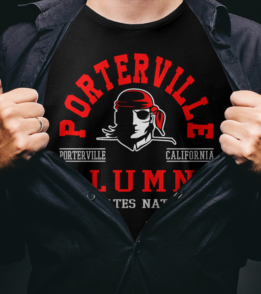Porterville California Alumni Pirates Nation T-Shirt