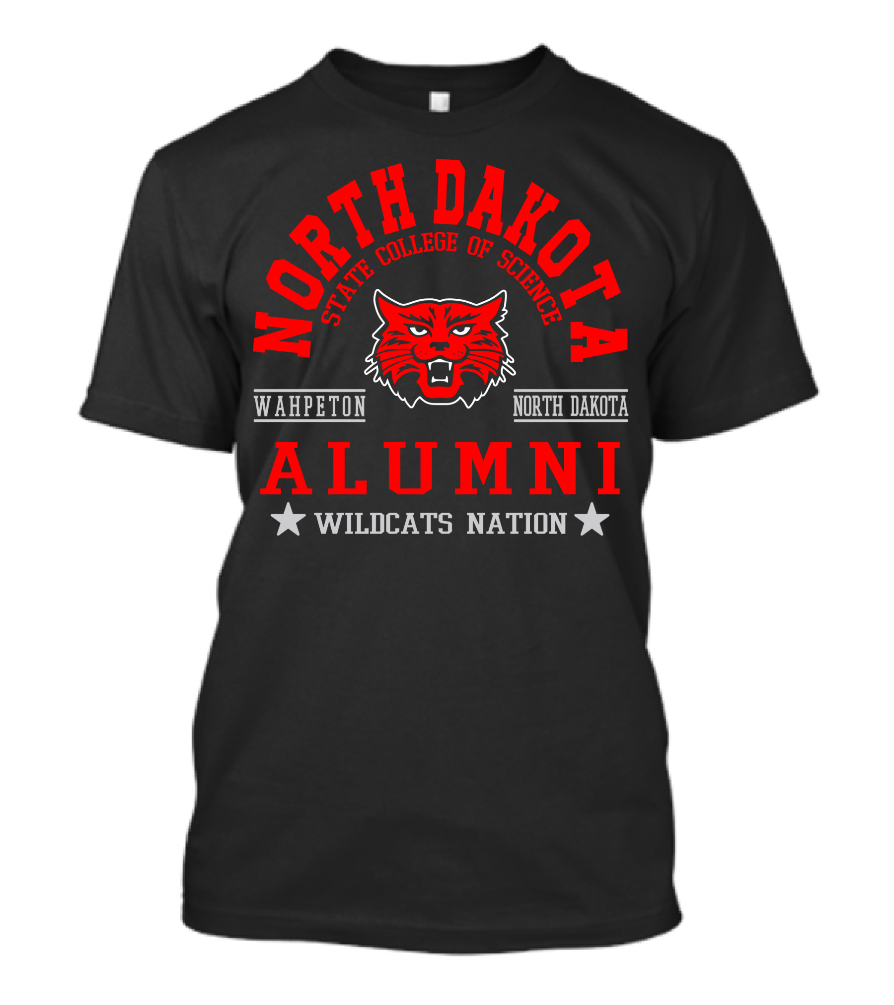 North Dakota State College Of Science Alumni Wildcats Nation Wahpeton North Dakota T-Shirt
