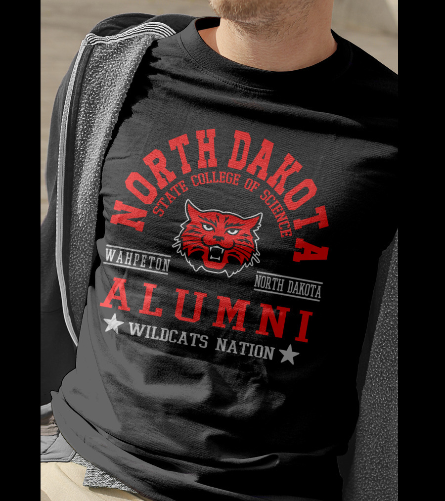 North Dakota State College Of Science Alumni Wildcats Nation Wahpeton North Dakota T-Shirt