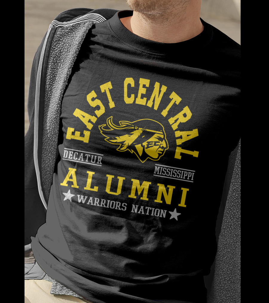 East Central College Alumni Warriors Nation Decatur Mississippi T-Shirt