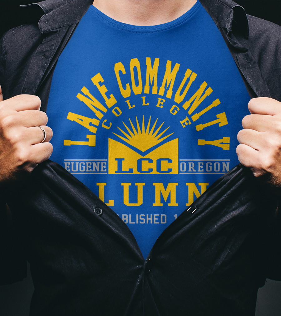Lane Community College LCC Alumni Eugene Oregon Established 1964 T-Shirt