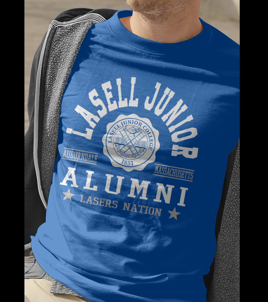 Lasell Junior College Auburndale Massachusetts Alumni Lasers Nation 1851 T-Shirt