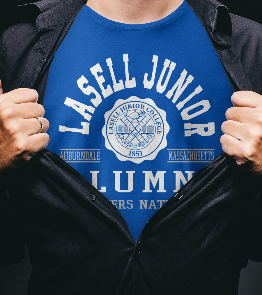 Lasell Junior College Auburndale Massachusetts Alumni Lasers Nation 1851 T-Shirt