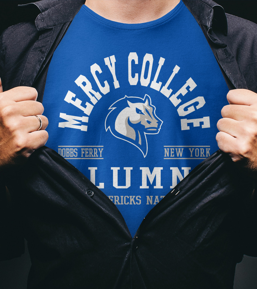 Mercy College Alumni Mavericks Nation Dobbs Ferry New York T-Shirt