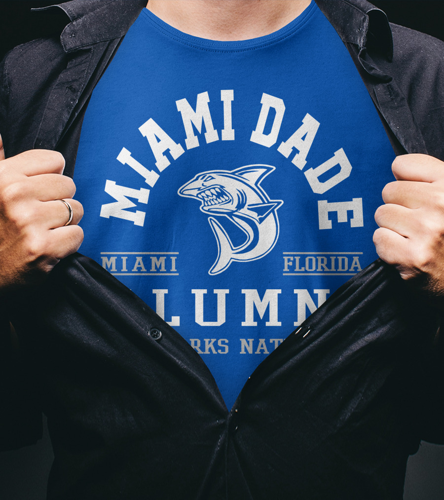 Miami Dade Florida Alumni Sharks Nation T-Shirt