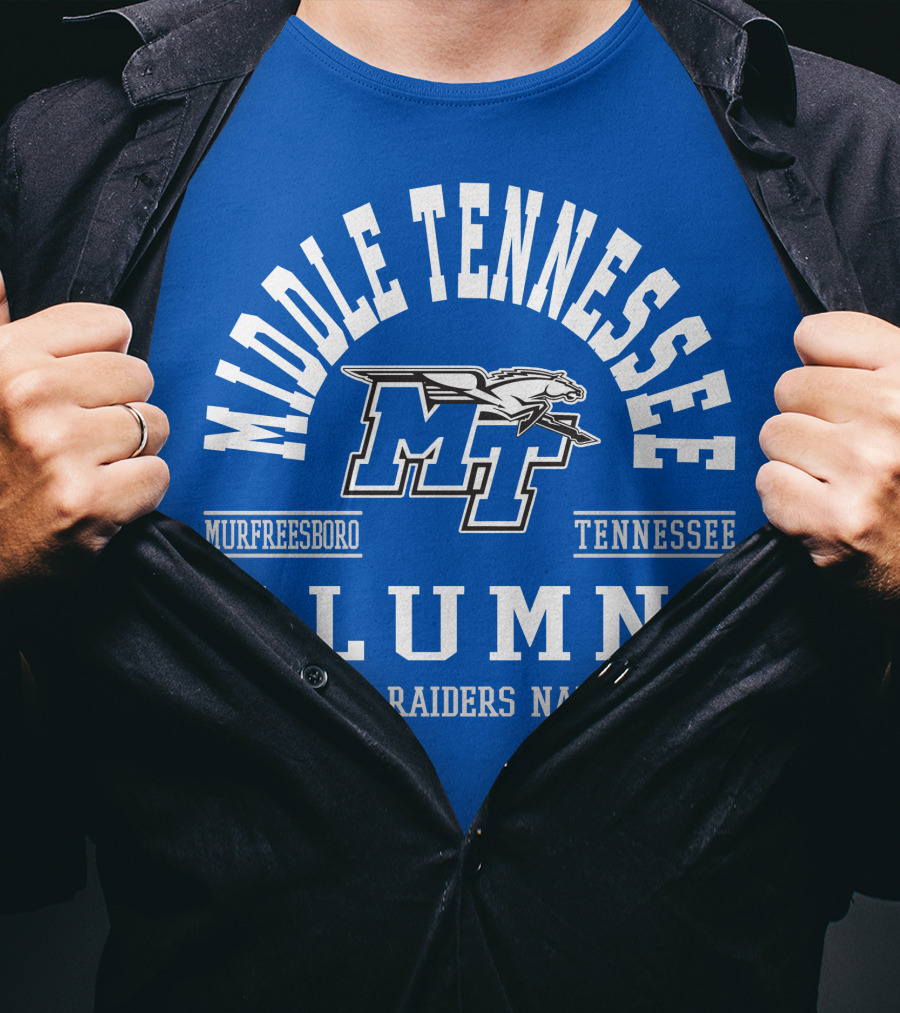 Middle Tennessee Alumni Murfreesboro Tennessee Blue Raiders Nation T-Shirt