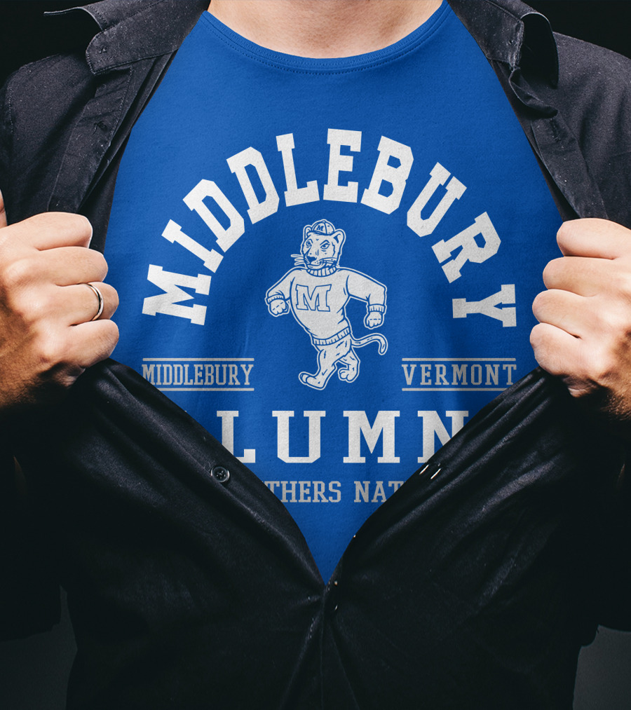 Middlebury Vermont Alumni Panthers Nation T-Shirt