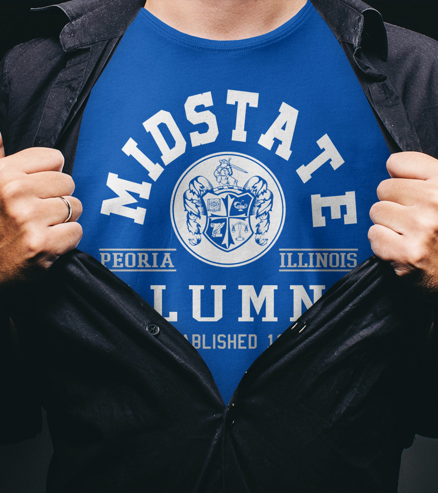 Midstate College Alumni Peoria Illinois Established 1888 T-Shirt