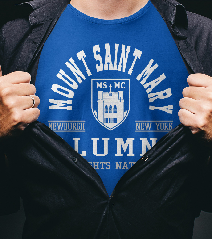 Mount Saint Mary College Alumni Knights Nation Newburgh New York T-Shirt